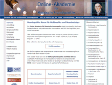 Tablet Screenshot of homoeopathie-kurs.de